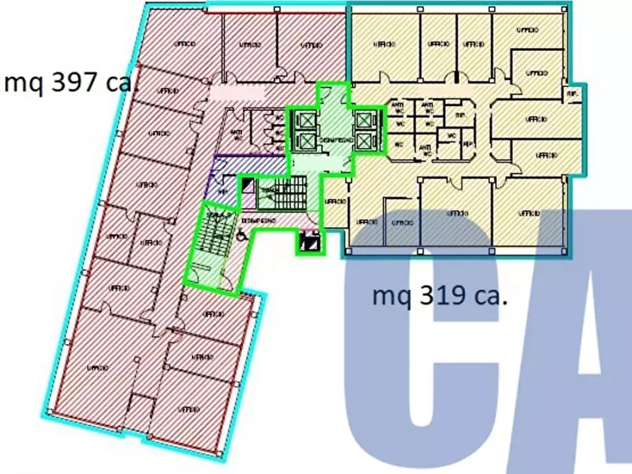 Immagine 3 di Ufficio in affitto  in VIA TONALE a Milano