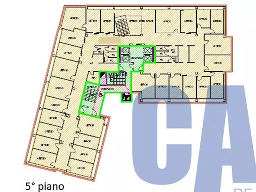 Immagine 15 di Ufficio in affitto  in VIA TONALE a Milano