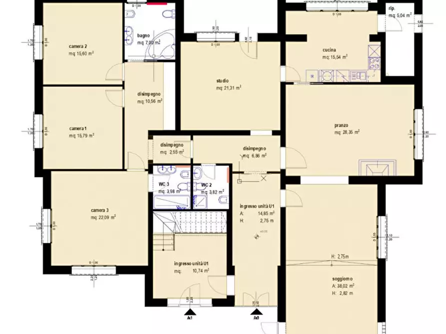 Immagine 2 di Casa bifamiliare in vendita  a Este