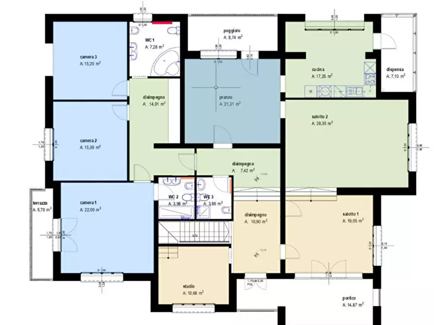 Immagine 3 di Casa bifamiliare in vendita  a Este