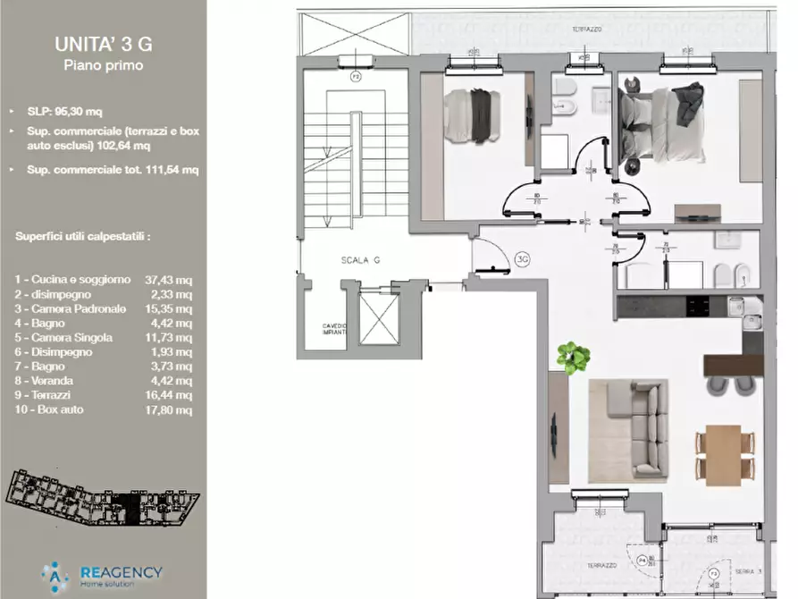Immagine 26 di Appartamento in vendita  in Perugia, via Adriatica a Perugia