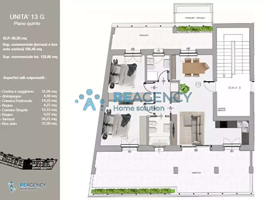 Immagine 2 di Appartamento in vendita  in Perugia, via Adriatica 35 a Perugia