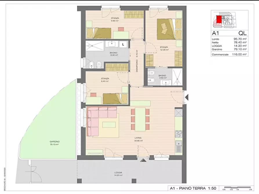 Immagine 13 di Appartamento in vendita  in via col di lana a Bolzano