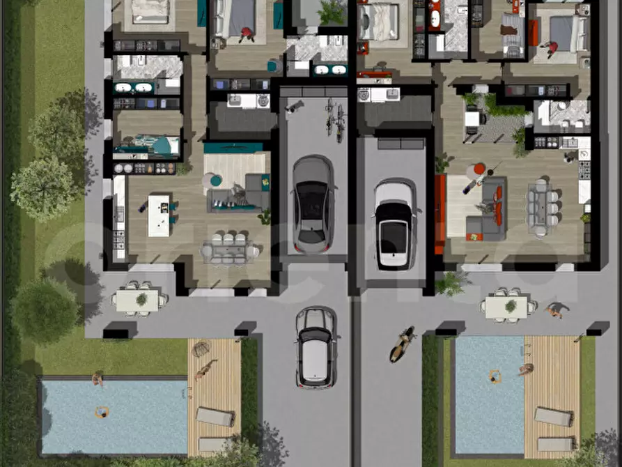 Immagine 13 di Casa bifamiliare in vendita  in via Roma a Remedello