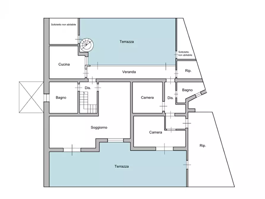 Immagine 18 di Appartamento in vendita  in viale italia a Livorno
