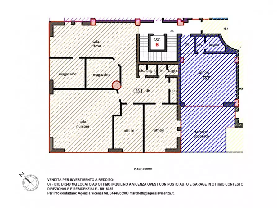 Immagine 23 di Ufficio in vendita  in Via Mercato Nuovo a Vicenza