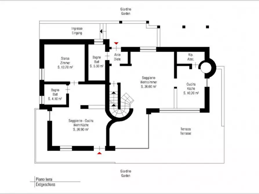 Immagine 19 di Villa in vendita  in Plaze a Borgo D'anaunia