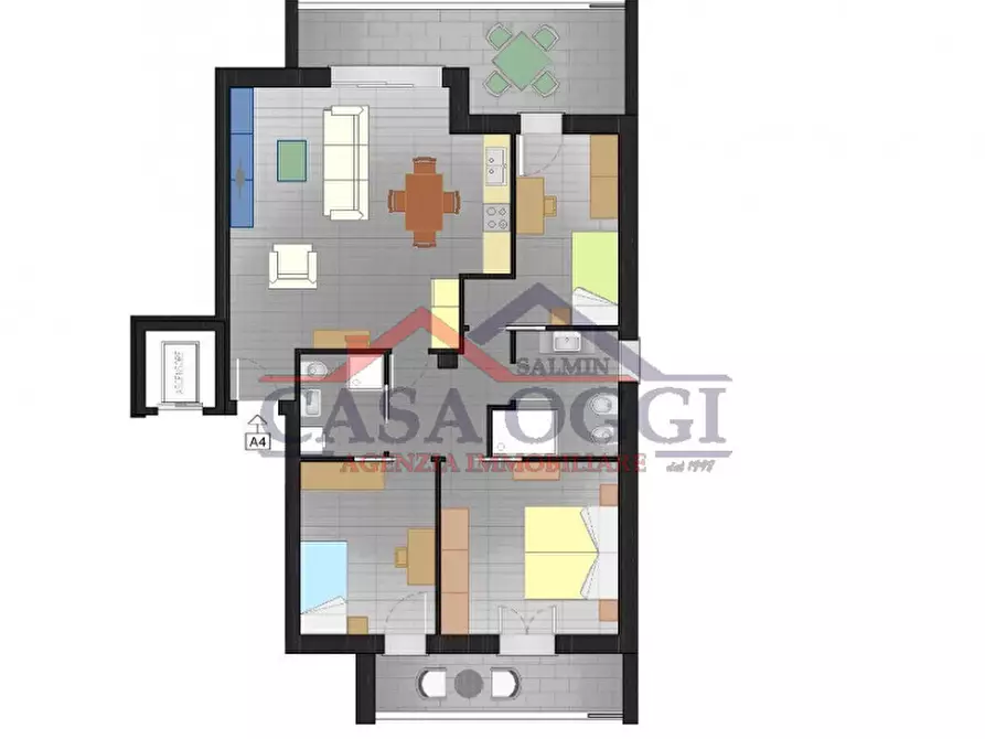 Immagine 1 di Appartamento in vendita  in via pertini a Torreglia