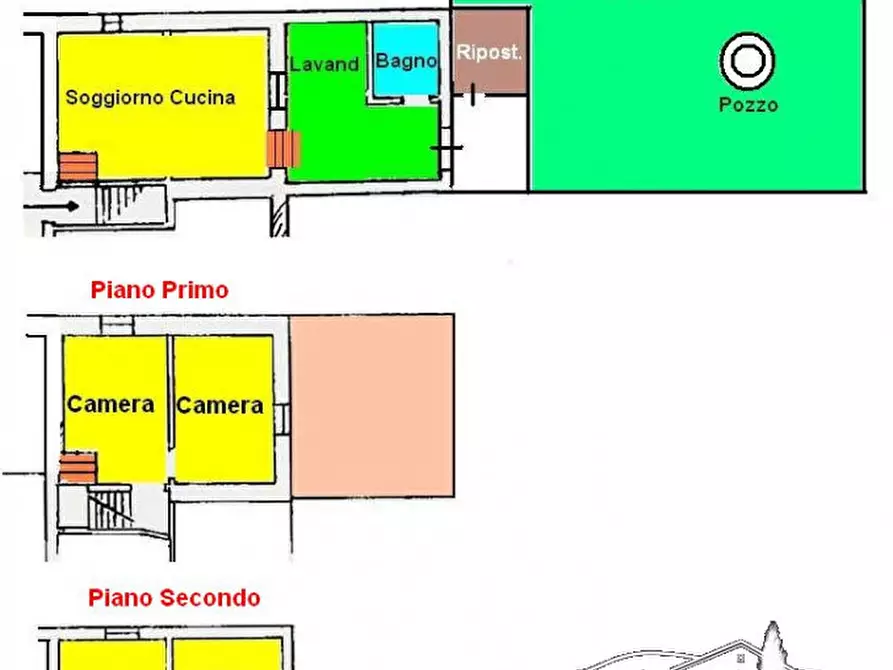 Immagine 26 di Villetta a schiera in vendita  in moiano a Città Della Pieve