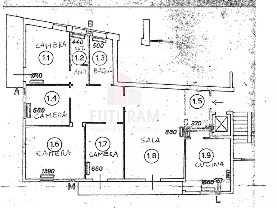 Immagine 10 di Appartamento in affitto  in ponte degli angeli a Vicenza