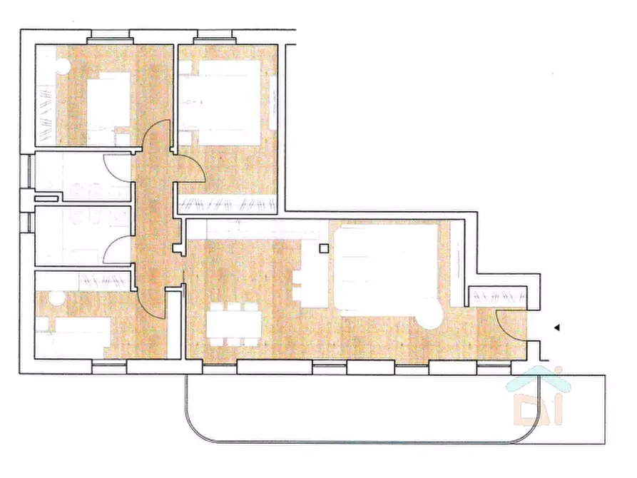 Immagine 7 di Appartamento in vendita  in piazza Unità d'Italia 15/1 a Cervignano Del Friuli