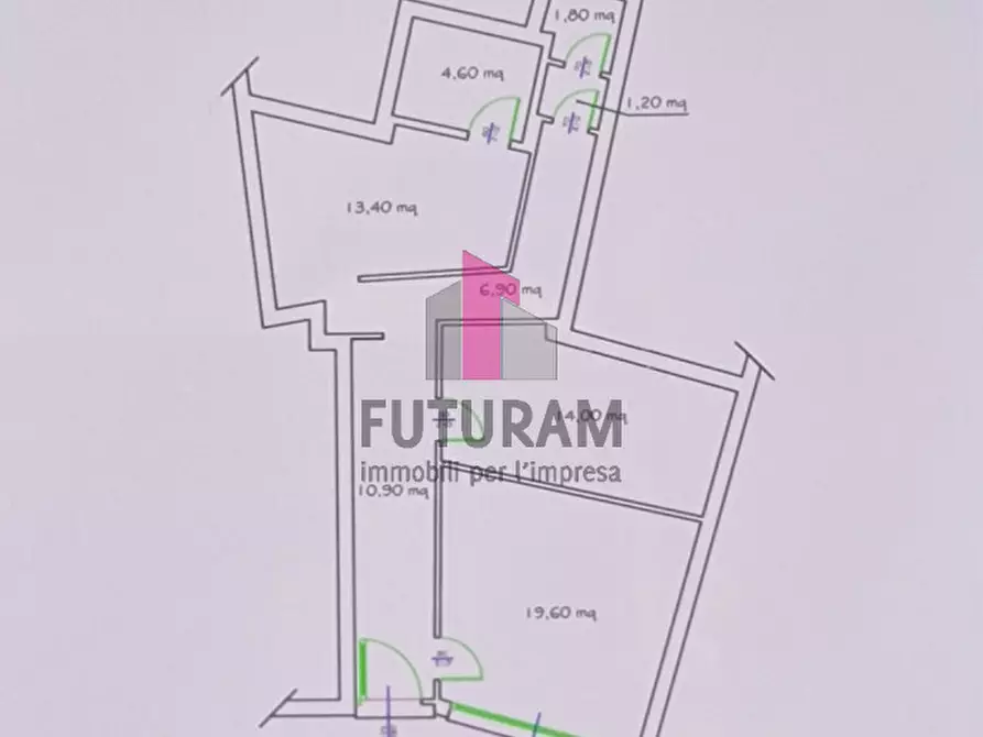 Immagine 2 di Ufficio in vendita  in via guizza a Padova