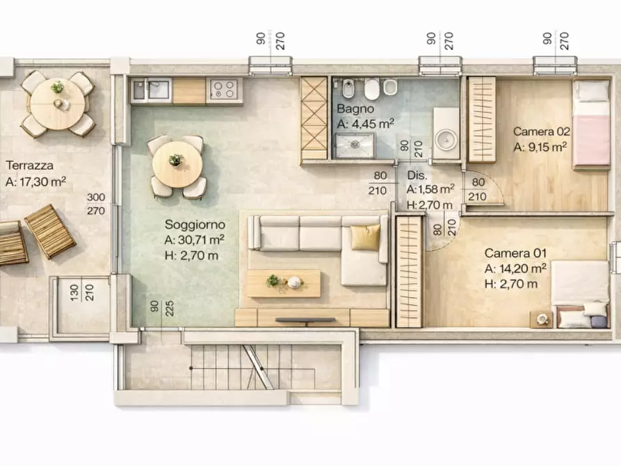 Immagine 1 di Appartamento in vendita  in Via Andrea Naccari a Padova