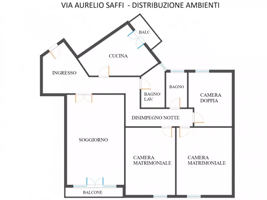 Immagine 47 di Appartamento in vendita  in VIA AURELIO SAFFI a Bologna