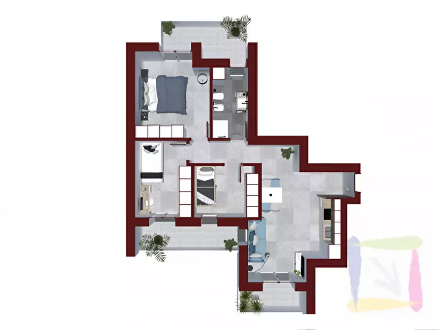 Immagine 11 di Appartamento in vendita  in Via V. Pisani a Chioggia