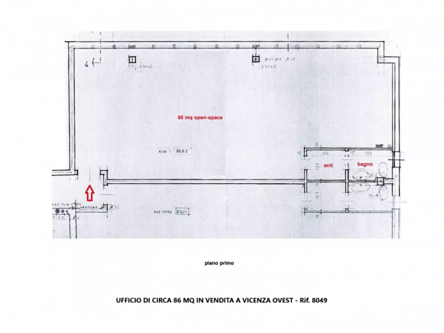 Immagine 21 di Ufficio in vendita  in vecchia ferriera a Vicenza