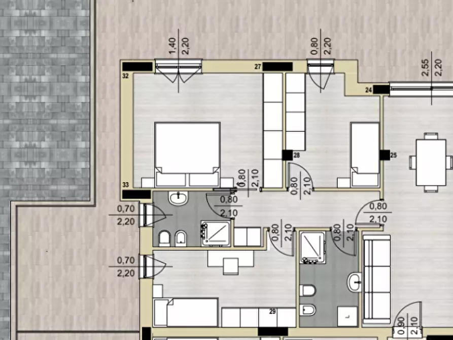 Immagine 5 di Appartamento in vendita  in Via Camposanto Vecchio a Senigallia