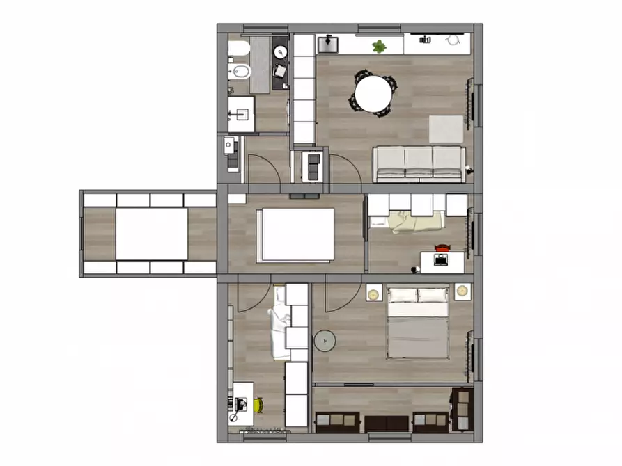 Immagine 54 di Appartamento in vendita  in Via dei Mille n.102 a Parma