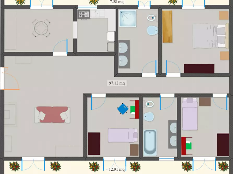 Immagine 44 di Appartamento in vendita  in Via Berta a Parabita