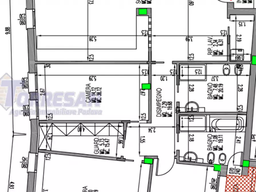 Immagine 30 di Appartamento in vendita  in via savonarola a Padova