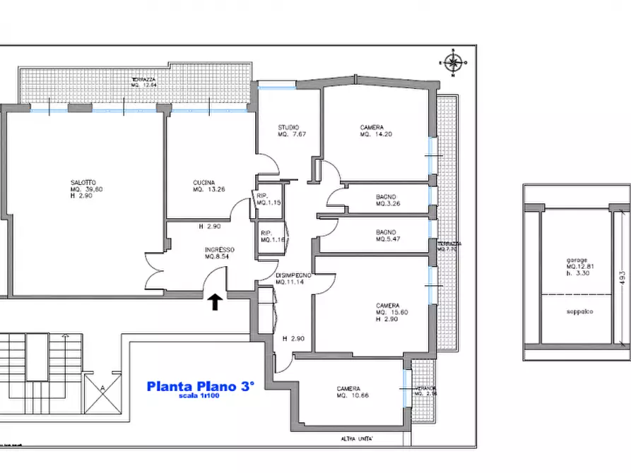 Immagine 30 di Appartamento in vendita  in VIALE 4 NOVEMBRE a Treviso