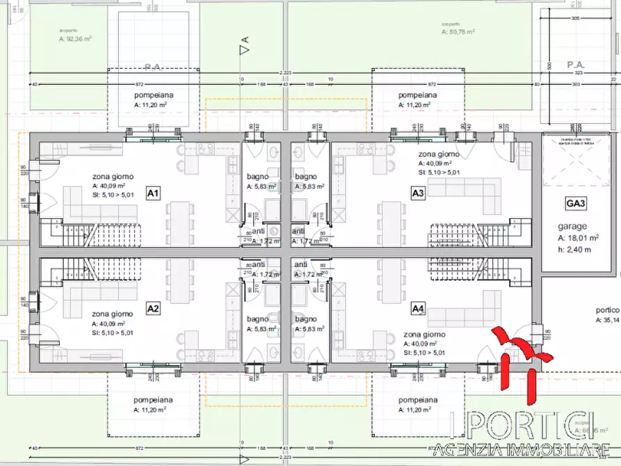 Immagine 14 di Casa quadrifamiliare in vendita  in via veneto a Martellago