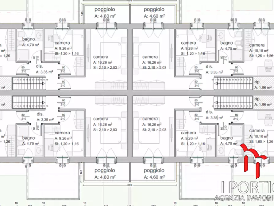 Immagine 15 di Casa quadrifamiliare in vendita  in via veneto a Martellago