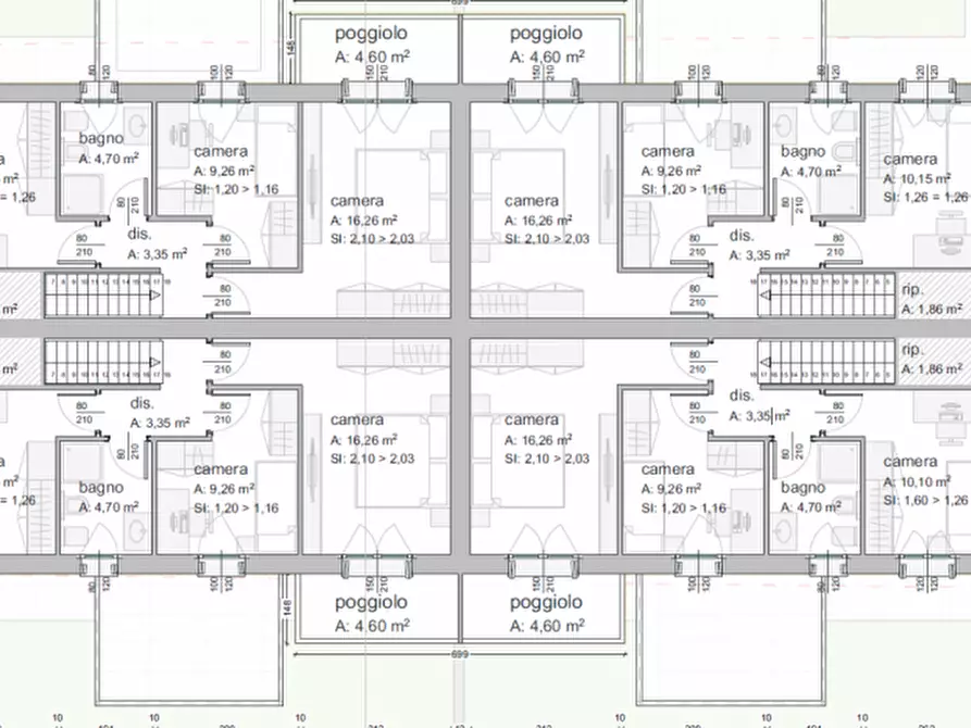 Immagine 18 di Casa quadrifamiliare in vendita  in via veneto a Martellago