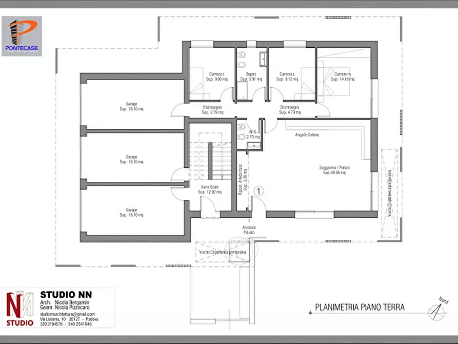 Immagine 8 di Casa trifamiliare in vendita  in Vigonza Via Bonaventura da Peraga 24 a Vigonza