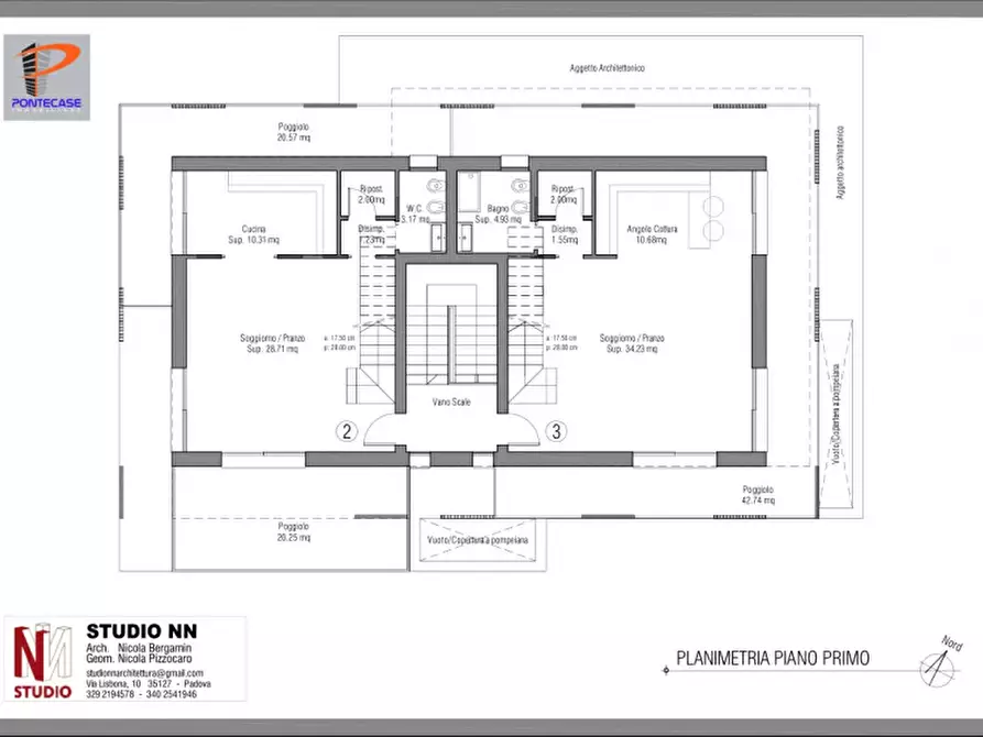 Immagine 27 di Casa trifamiliare in vendita  in Vigonza Via Bonaventura da Peraga 24 a Vigonza