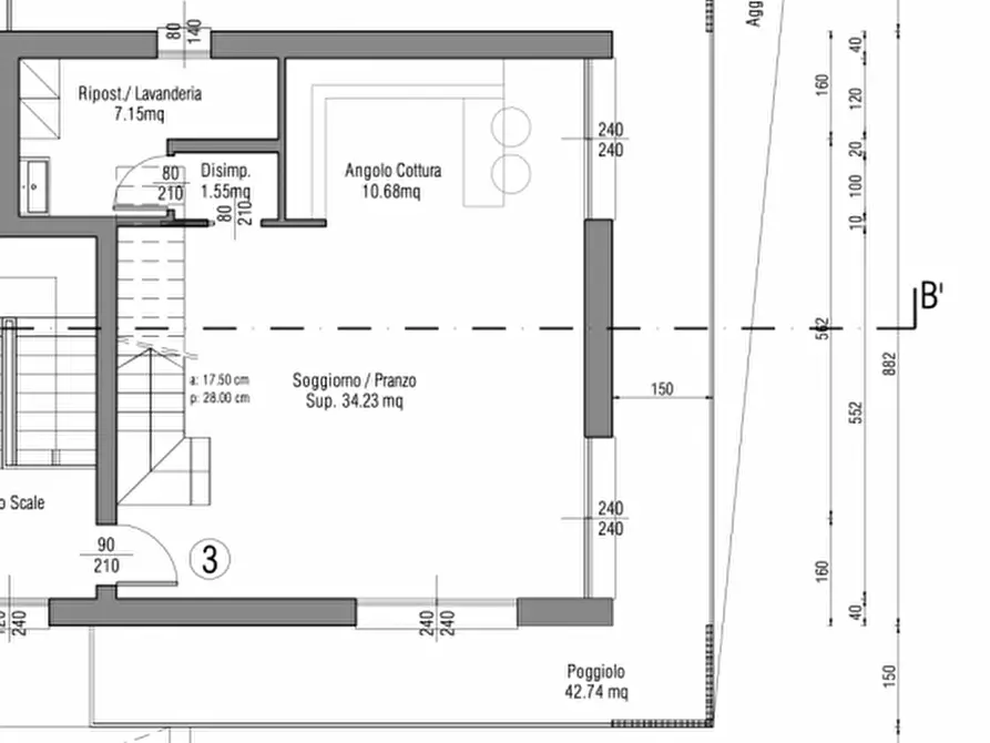 Immagine 27 di Casa trifamiliare in vendita  in Vigonza Via Bonaventura da Peraga 24 a Vigonza