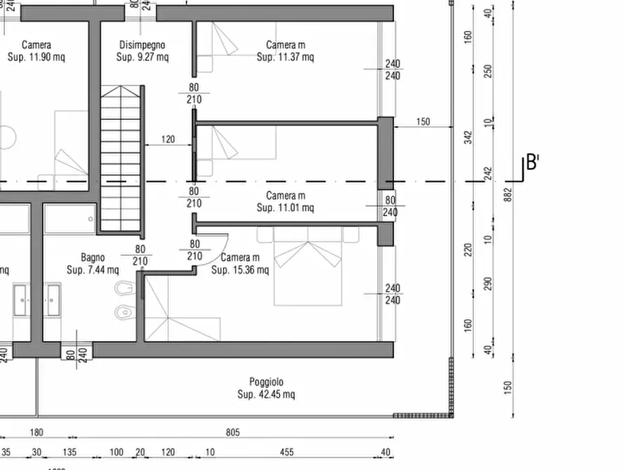 Immagine 28 di Casa trifamiliare in vendita  in Vigonza Via Bonaventura da Peraga 24 a Vigonza