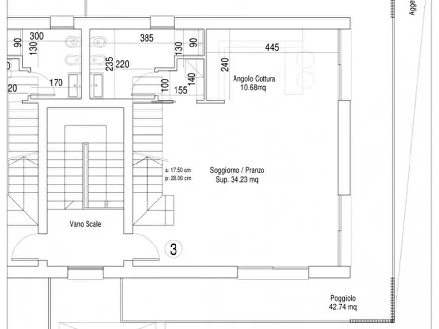 Immagine 38 di Casa trifamiliare in vendita  in Vigonza Via Bonaventura da Peraga 24 a Vigonza