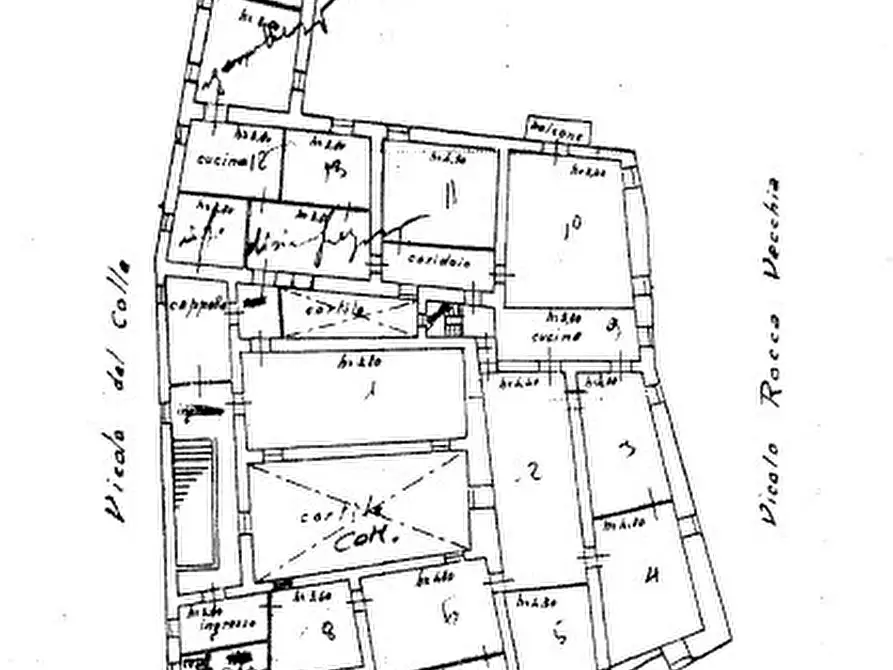 Immagine 40 di Palazzo in vendita  in via Battisti a Arcevia