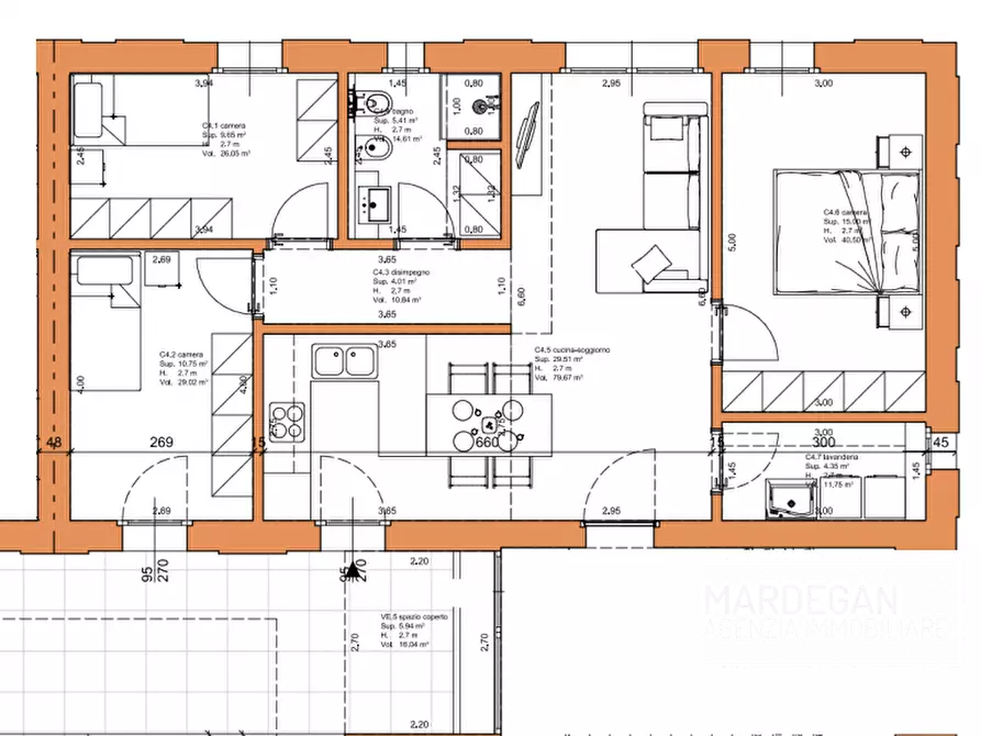 Immagine 31 di Appartamento in vendita  in VIA RIZIERI SERATO a San Martino Di Lupari