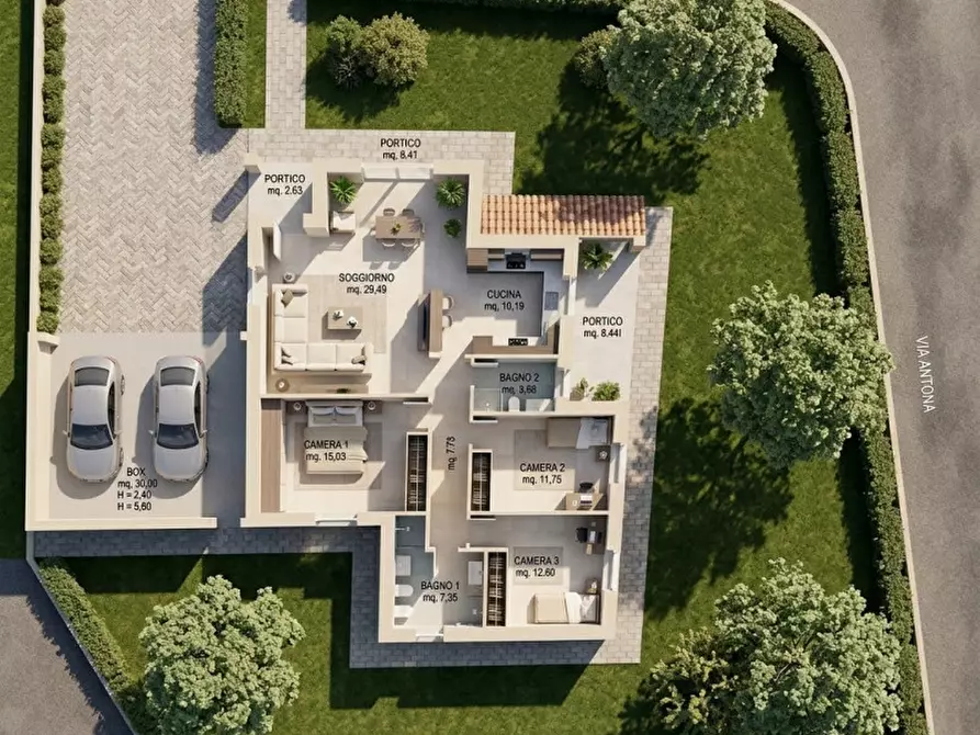 Immagine 2 di Villa in vendita  in via Frascate n° 1 a Gropello Cairoli