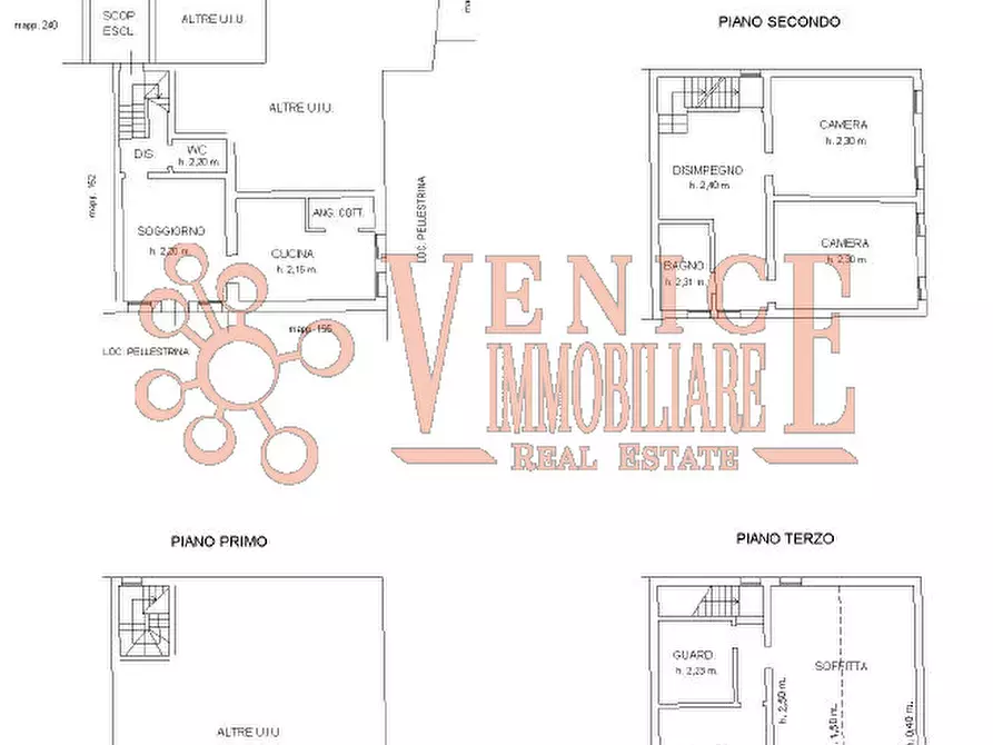 Immagine 15 di Villetta a schiera in vendita  a Venezia