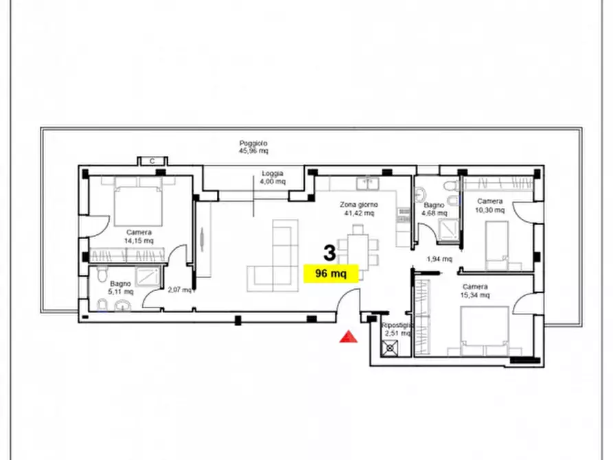 Immagine 9 di Appartamento in vendita  in Piazza della Repubblica a Camisano Vicentino