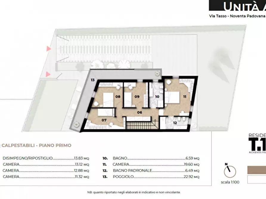 Immagine 5 di Casa bifamiliare in vendita  in Via Cappello a Noventa Padovana