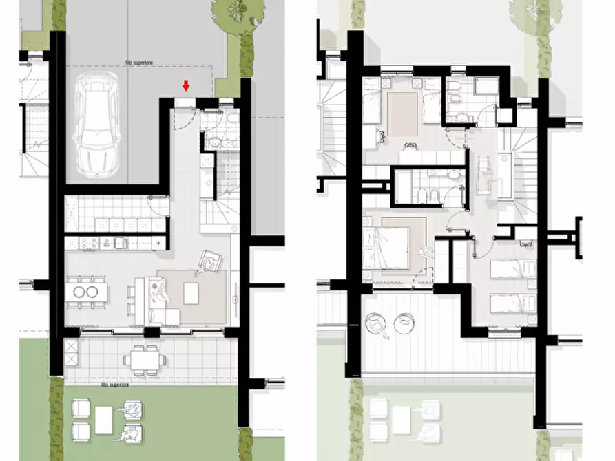 Immagine 24 di Villetta a schiera in vendita  in Salorno a Salorno .Salurn.