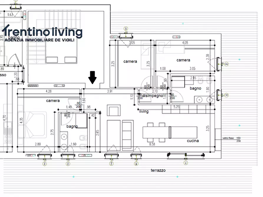 Immagine 10 di Appartamento in vendita  in Via Spalliera a Trento