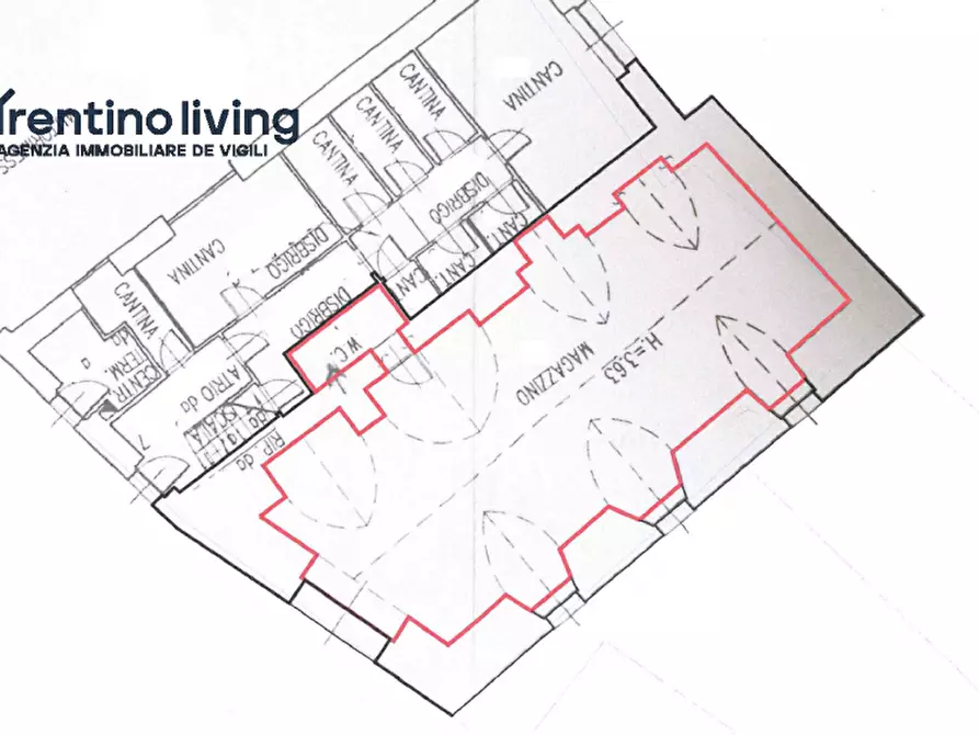 Immagine 6 di Magazzino in vendita  in Vicolo Travaion a Mezzolombardo