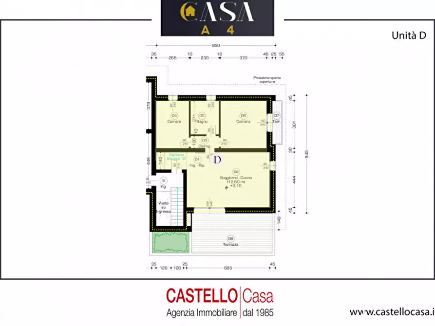 Immagine 5 di Appartamento in vendita  in Via San Pio X° a Castelfranco Veneto