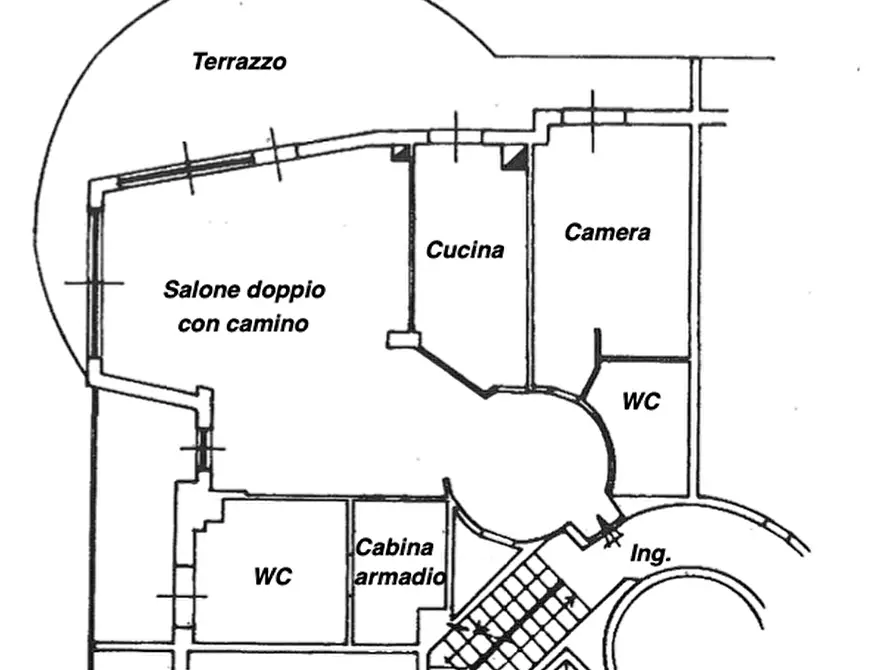 Immagine 41 di Appartamento in vendita  in Via Misurina a Roma