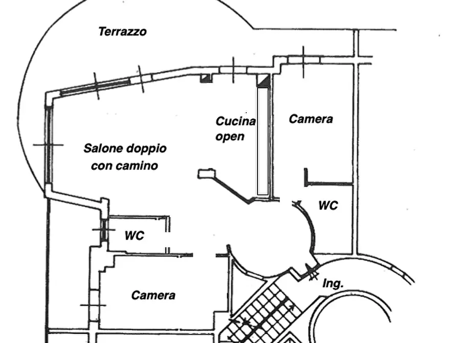 Immagine 46 di Appartamento in vendita  in Via Misurina a Roma