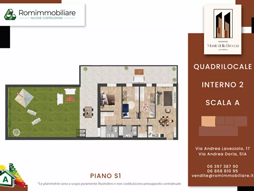 Immagine 23 di Appartamento in vendita  in Via Montegallo a Roma