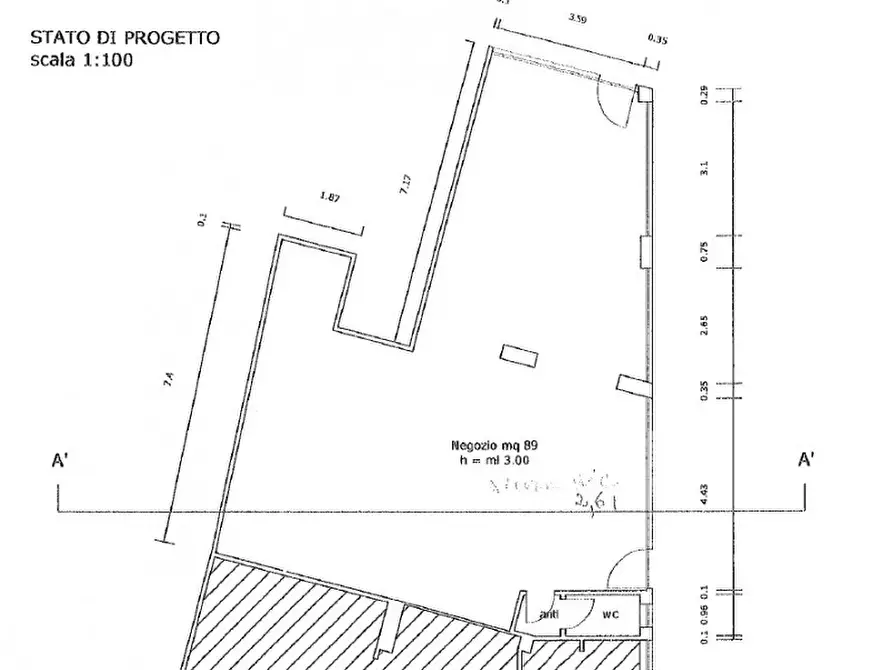 Immagine 19 di Negozio in affitto  in VIA CASTELLO D'AMORE a Treviso