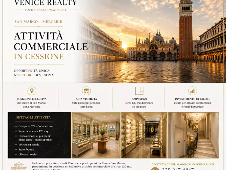 Immagine 1 di Attività commerciale in affitto  in san marco a Venezia