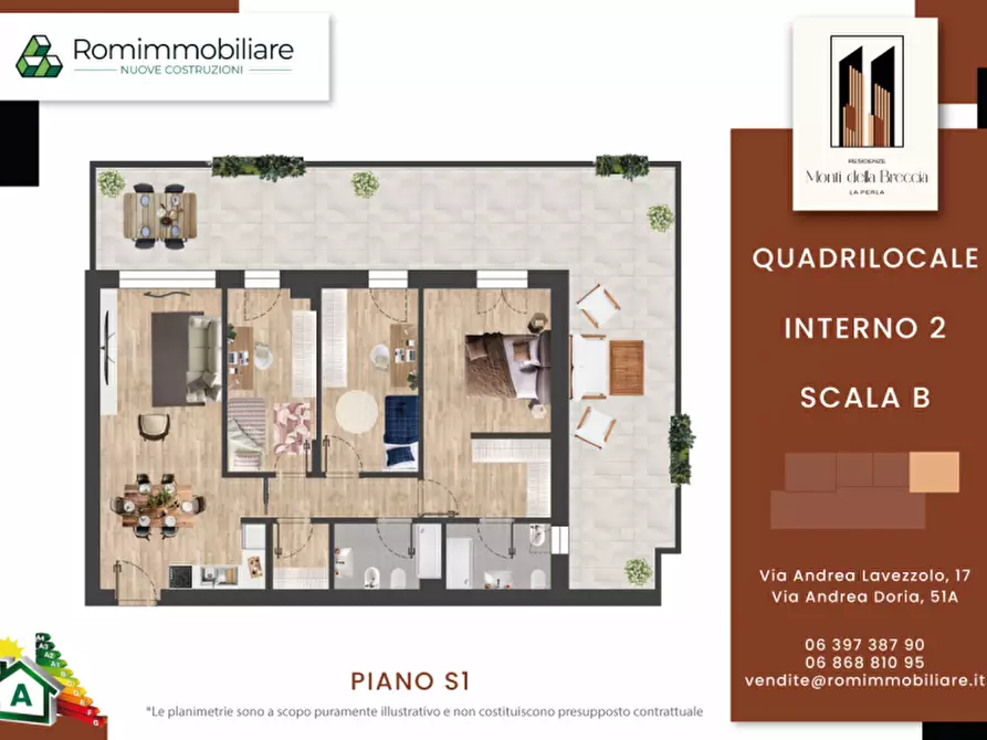 Immagine 34 di Appartamento in vendita  in Via Montegallo a Roma