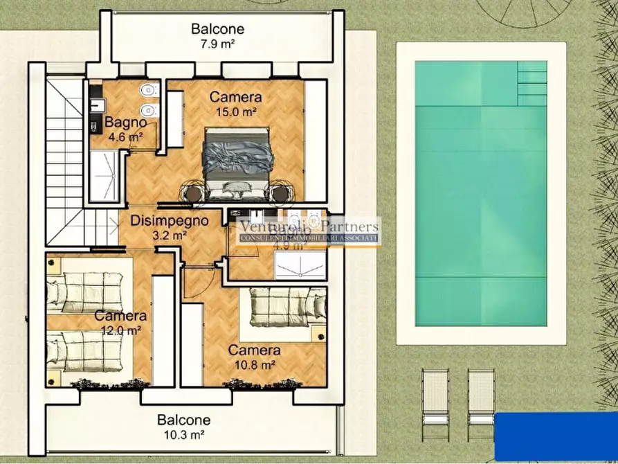 Immagine 21 di Villa in vendita  in via monticelli a Soiano Del Lago